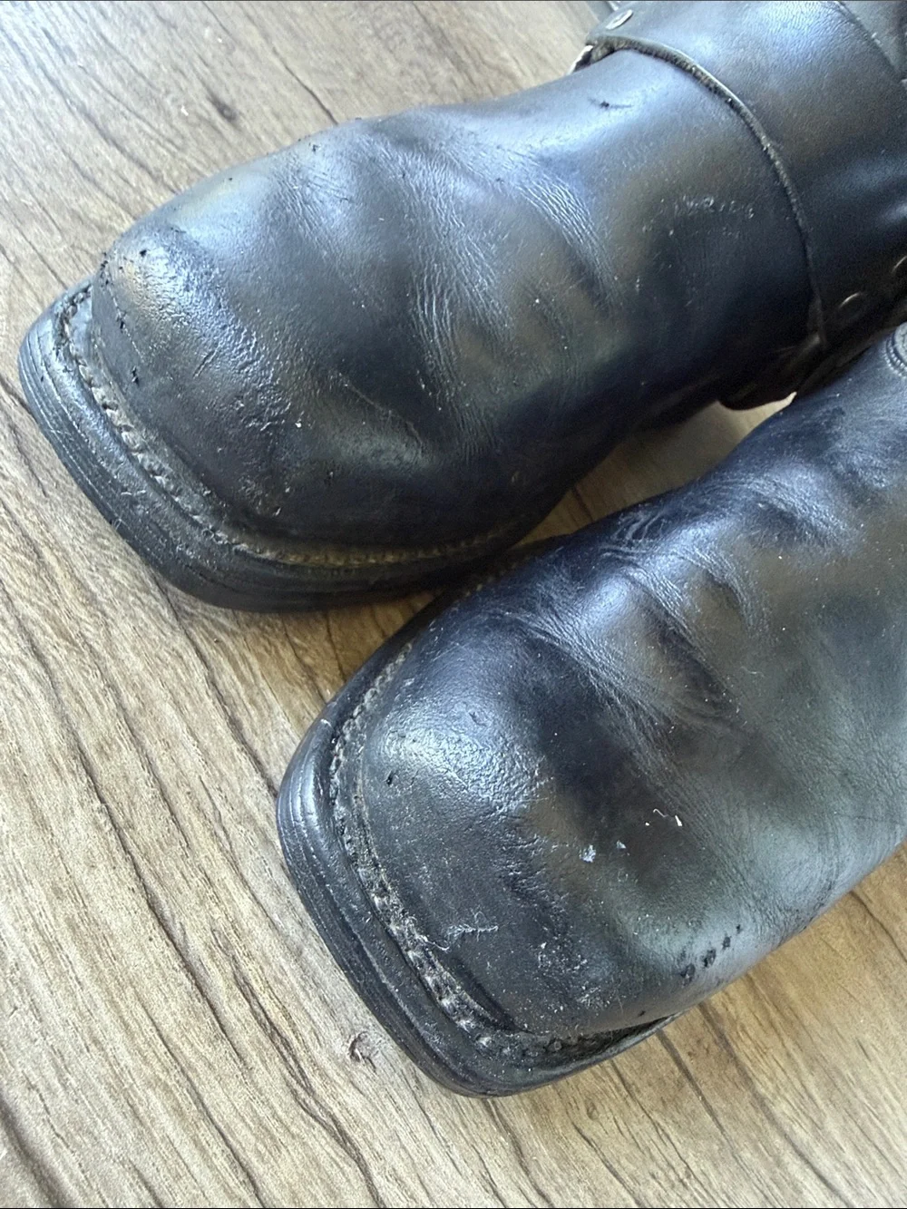 Chippewa Men’s Black Leather Harness Engineer Boots size 8.5 EE